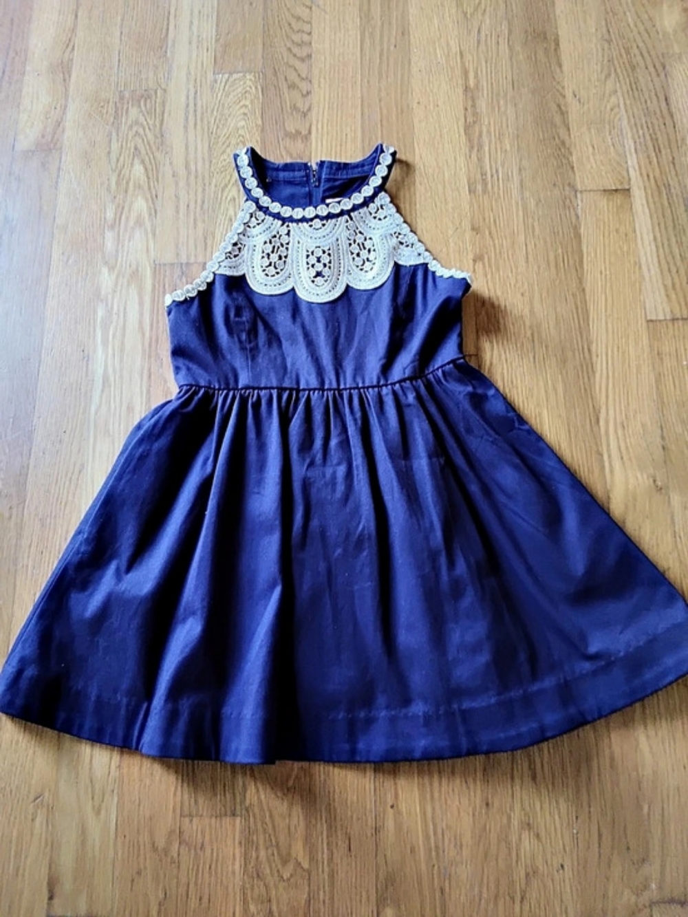 Lilly Pulitzer Girls Blue Embroidered Party Dress